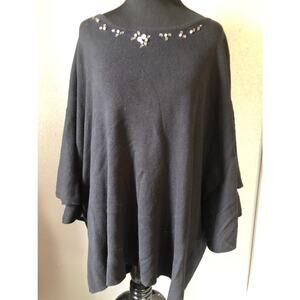 The Limited Collection black studded tunic women's plus size 2x